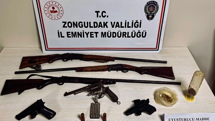 Zonguldak'ta Ruhsatsız Silah Operasyonu