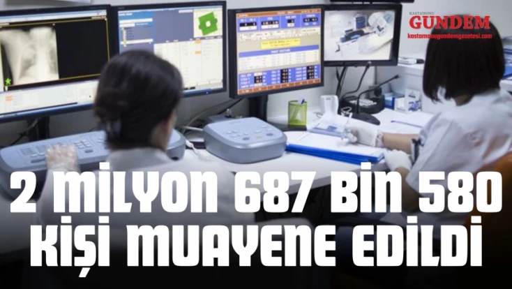 2 Milyon 687 Bin 580 Kişi Muayene Edildi