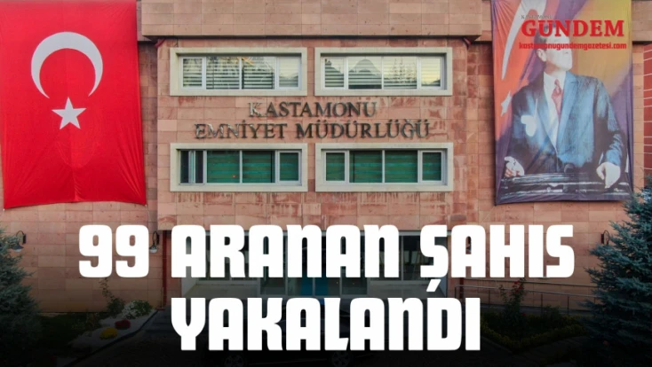 99 Aranan Şahıs Yakalandı