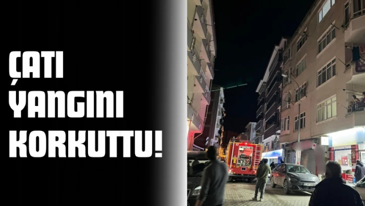Çatı Yangını Korkuttu!