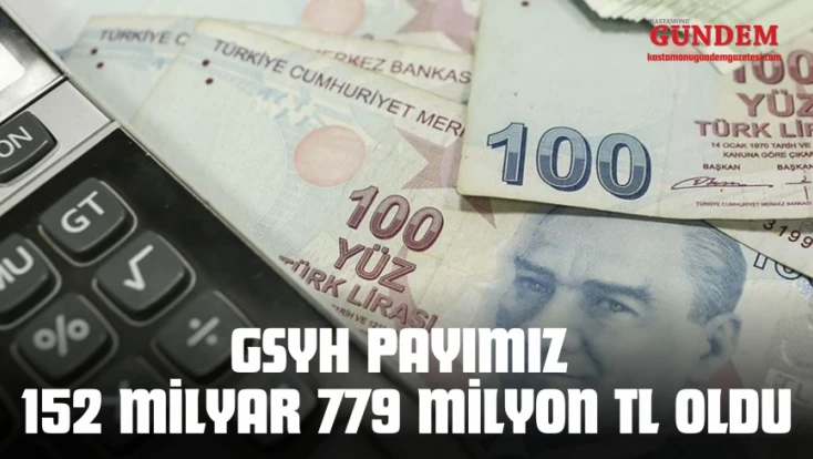 GSYH Payımız 152 Milyar 779 Milyon Tl Oldu