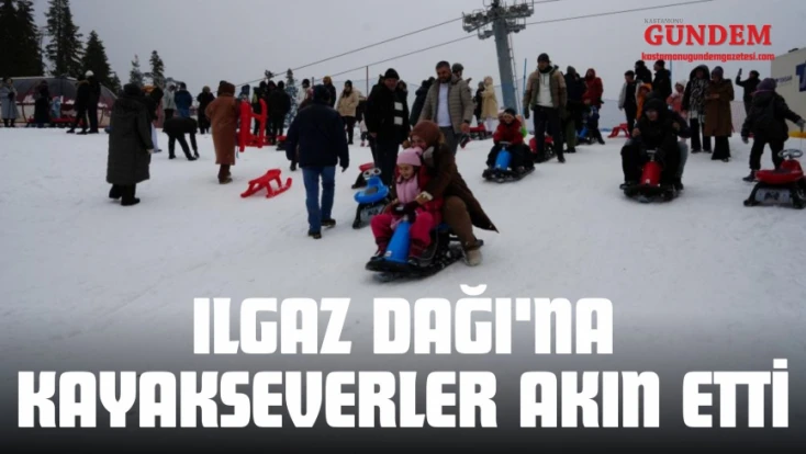 Ilgaz Dağı'na Kayakseverler Akın Etti