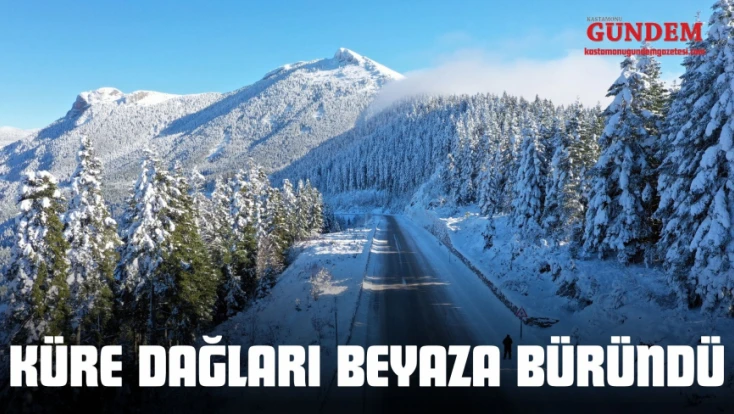 Kar Küre Dağları’nı Beyaza Bürüdü