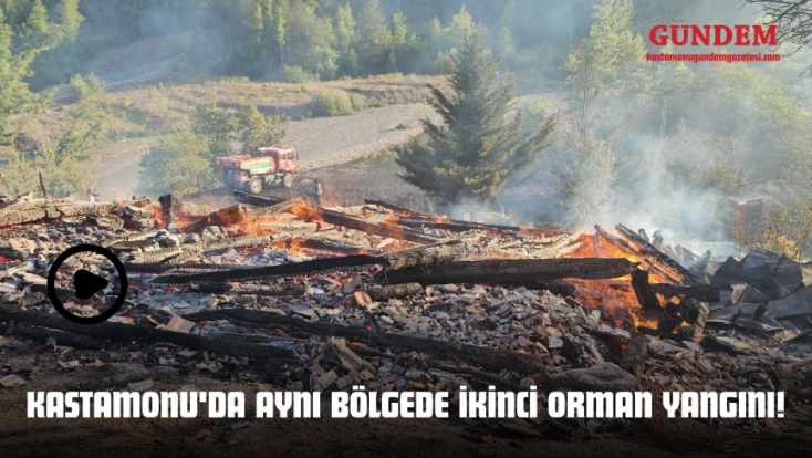 Kastamonu'da Aynı Bölgede İkinci Orman Yangını!