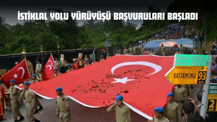 Kastamonu'da İstiklal Yolu Yürüyüşü Başvuruları Başladı