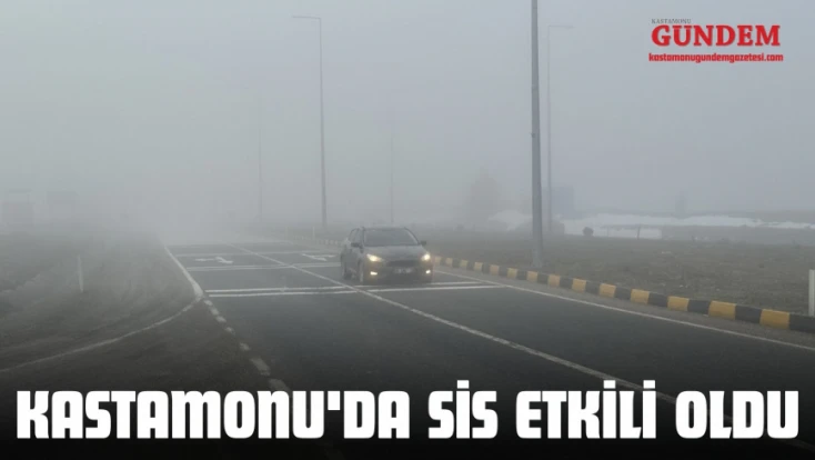 Kastamonu'da Sis Etkili Oldu