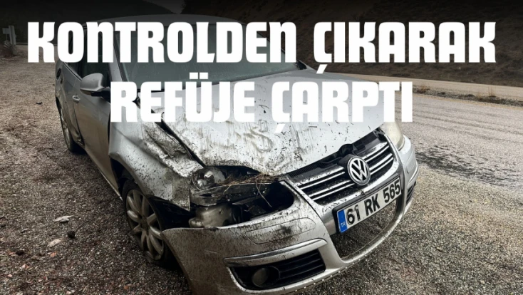 Kayak Merkezine Gitmek İçin Yola Çıkan Aile Kaza Yaptı