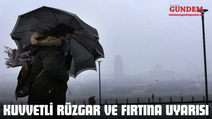 Kuvvetli Rüzgar ve Fırtına Uyarısı