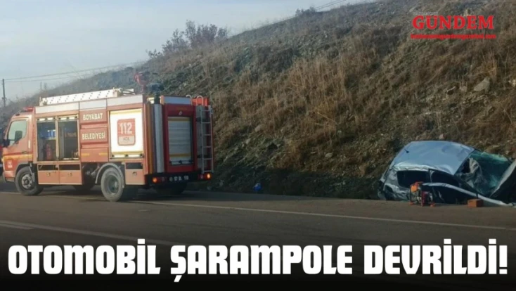 Otomobil Şarampole Devrildi: 5 Yaralı