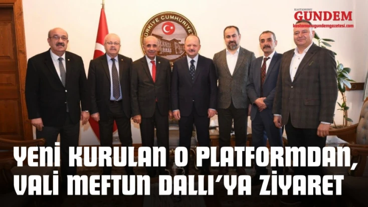 Yeni Kurulan O Platformdan, Vali Meftun Dallı’ya Ziyaret