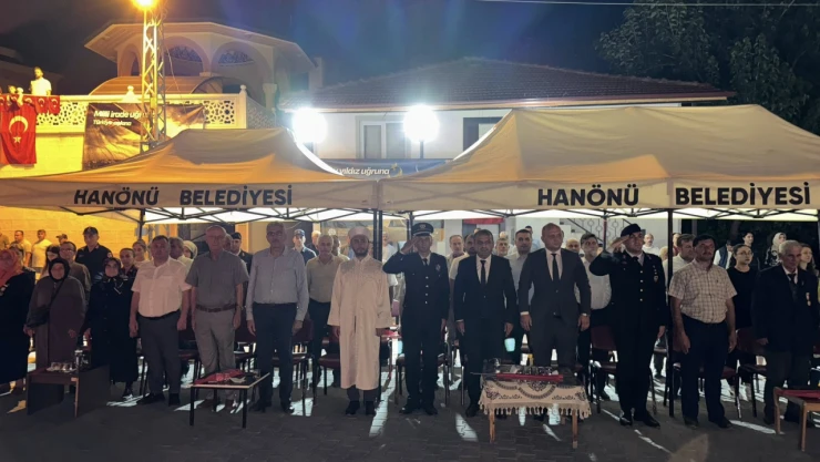 15 Temmuz Demokrasi Ve Milli Birlik Günü Hanönü'nde Anıldı
