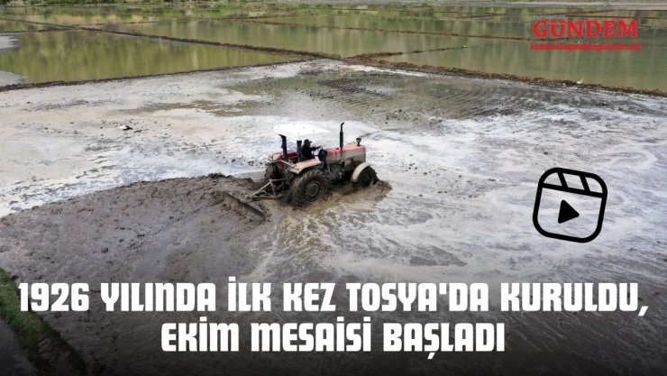 1926 Yılında İlk Kez Tosya'da Kuruldu, Ekim Mesaisi Başladı