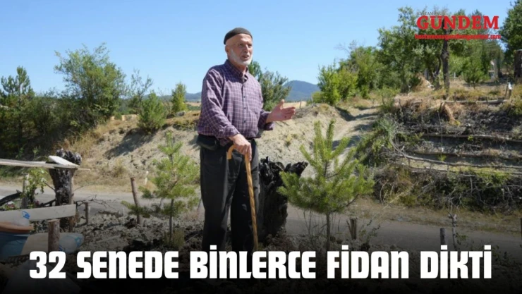 32 Senede Binlerce Fidan Dikti