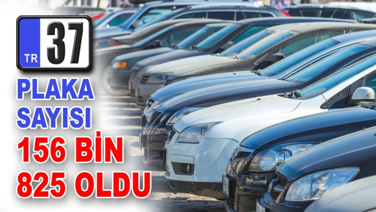 37 Plaka 156 Bin 825 Oldu