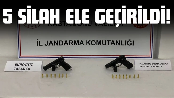 5 Silah Ele Geçirildi!