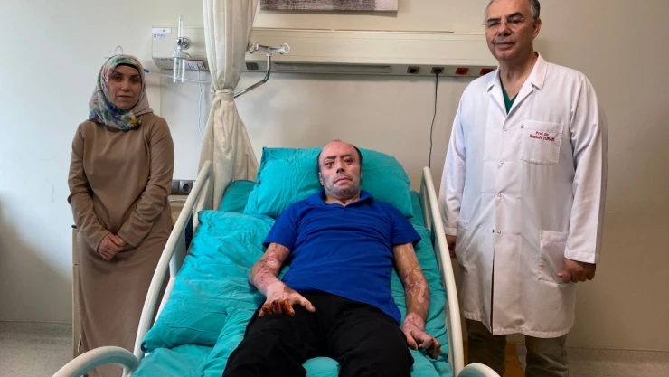 8 ay hastanede kalan maden işçisi İzzet Ak taburcu edildi