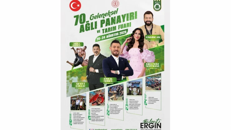Ağlı'da 70. Panayır ve Tarım Fuarı Başlıyor