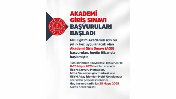 AGS Başvuruları Başladı