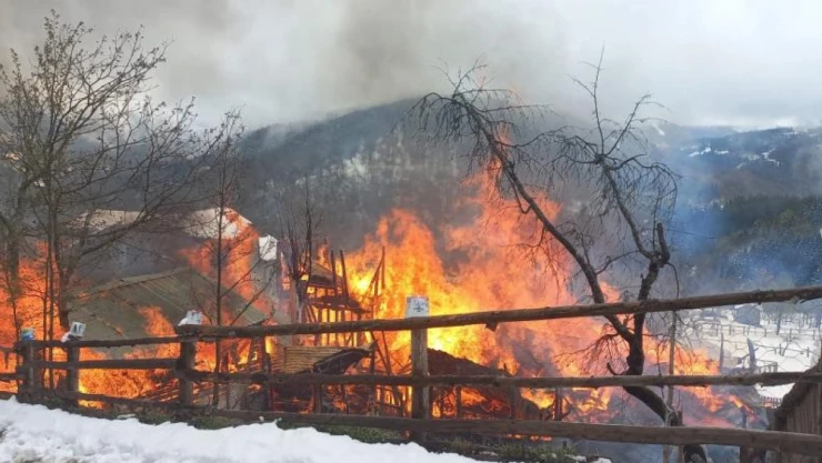 Ahşap Ev Küle Döndü