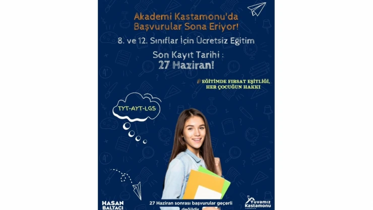Akademi Kastamonu İçin Başvurular Başladı