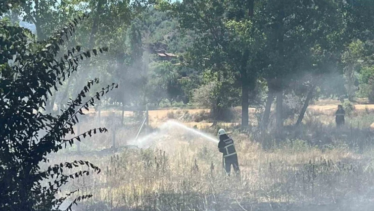 Örtü Yangını Büyümeden Söndürüldü
