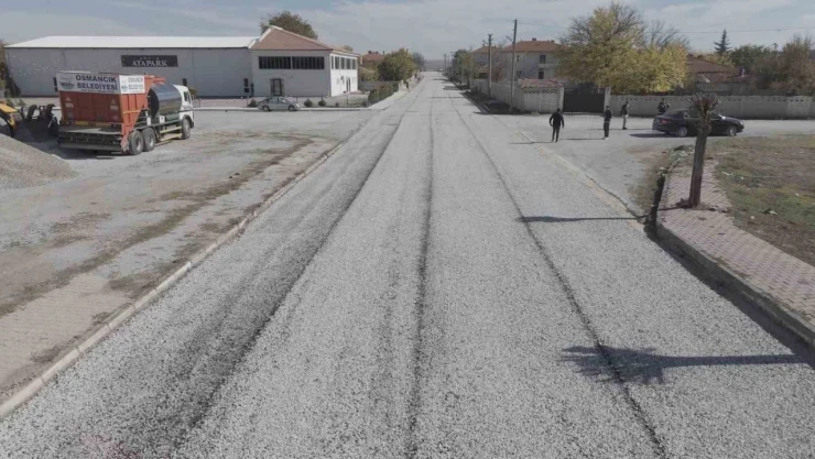 Alaca'da Sokaklar Asfaltlanıyor