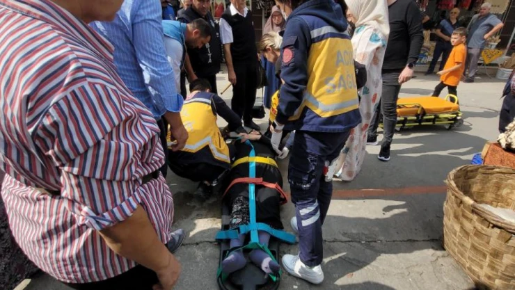 Alışveriş yapmak isterken hastanelik oldu