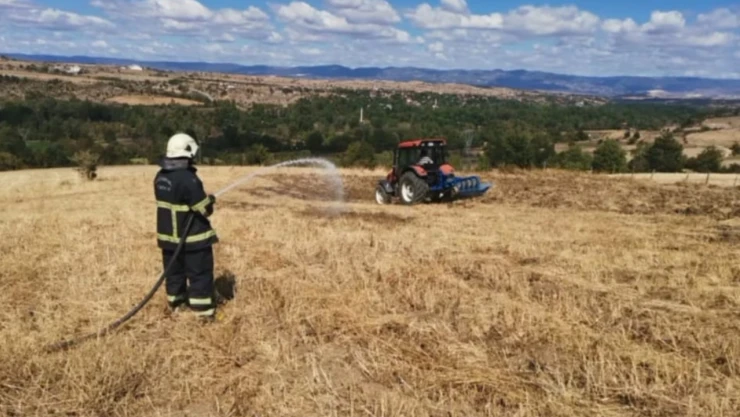 Anız Yangınına Hızlı Müdahale!
