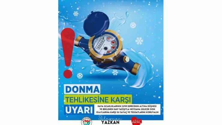 Araç Belediyesi'nden Don Uyarısı