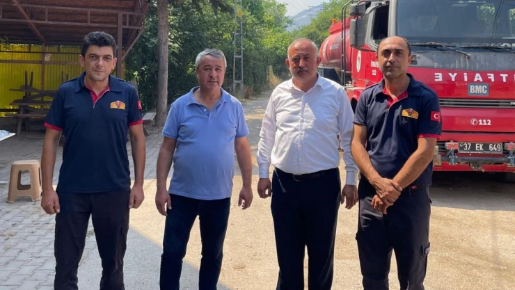 Araç Belediyesi'nden Yangın Bölgesine Ziyaret