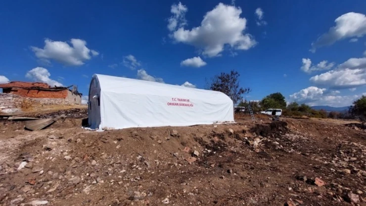 Araç'ta Yangın Mağduruna Destek