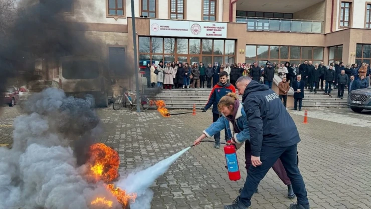 ASH'de Yangın Tatbikatı Gerçekleştirildi