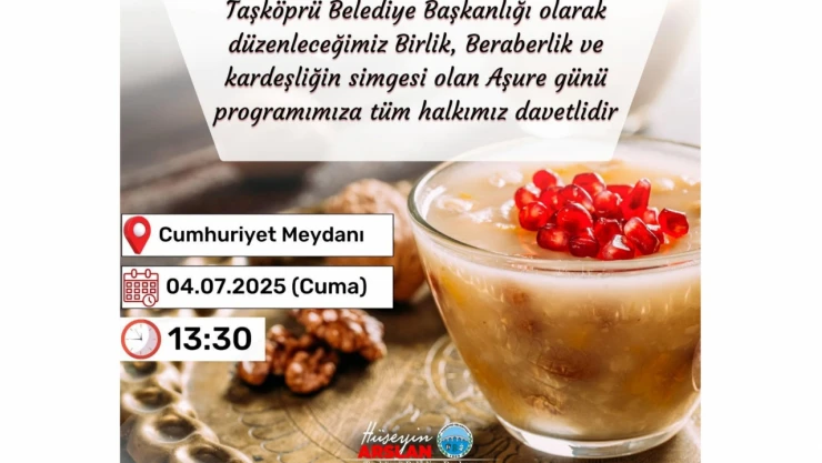 Aşure Günü Programı Düzenlenecek