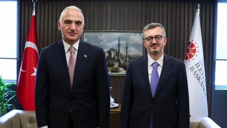 Bakan Ersoy'dan Cumhurbaşkanlığı İletişim Başkanı Duran'a Ziyaret