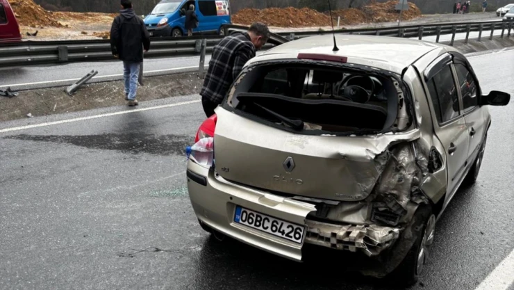 Bariyerlere Çarparak Durabildi