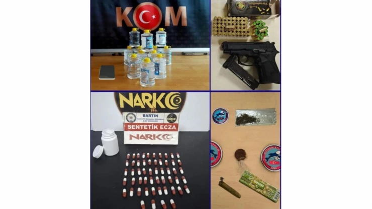 Bartın'da Bir Haftada Araması Bulunan Şahıslar Yakalandı