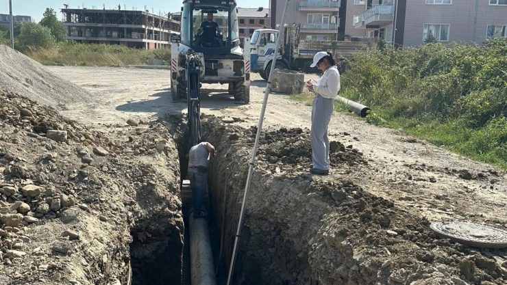 Bartın'da O Mahalleye Yeni Yağmur Suyu Hattı