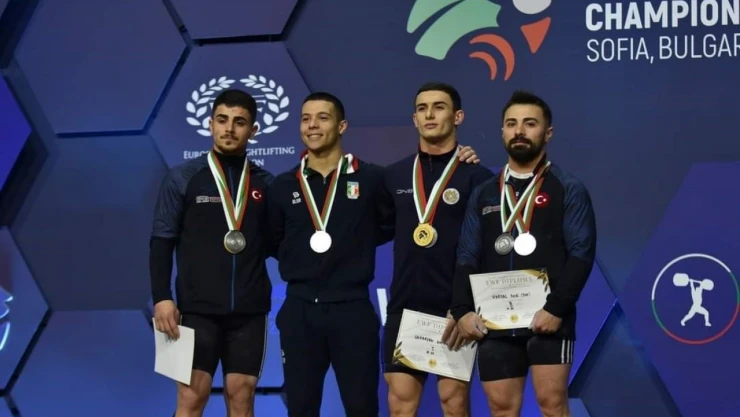 BARÜ'lü Milli Halterci Kaan Kahriman, Avrupa Şampiyonu Oldu