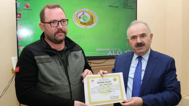 Başarılı Personele Teşekkür Belgesi Verildi