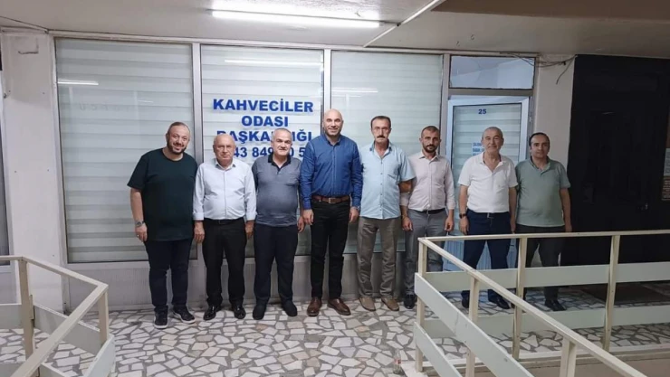 Başkan Aday Adayı Yaşar Özdemir'den, Kahveciler Odası'na ziyaret