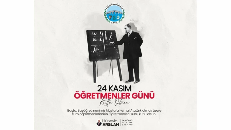 Başkan Arslan: '24 Kasım Öğretmenler Günü Kutlu Olsun'