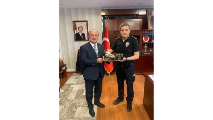 Başkan Uzuner'den İl Emniyet Müdürü Ay'a Ziyaret