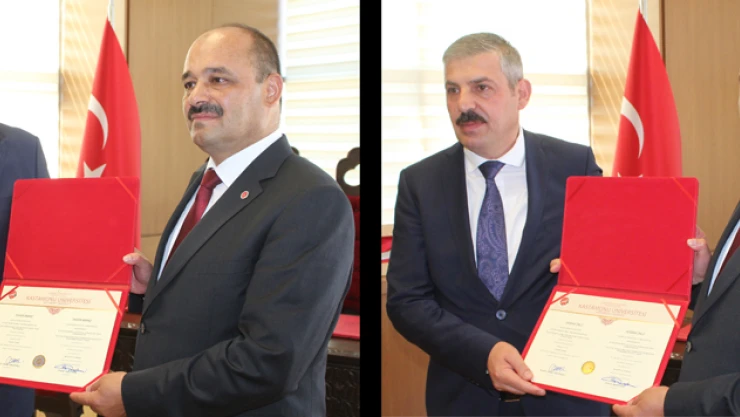 Başkanlar Yüksek Lisans diplomalarını aldı