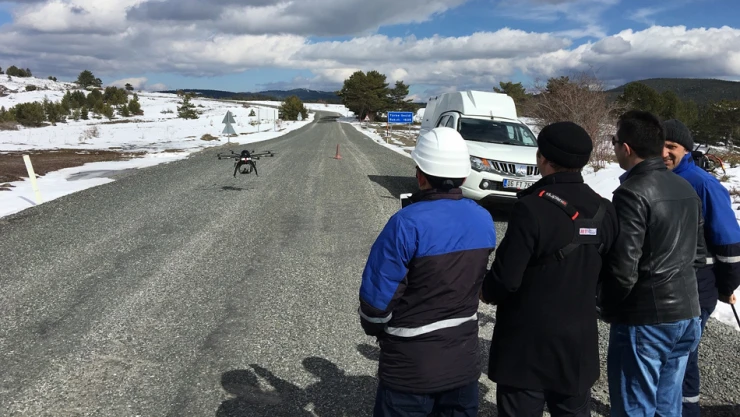 Başkent EDAŞ İHA'larla sahada