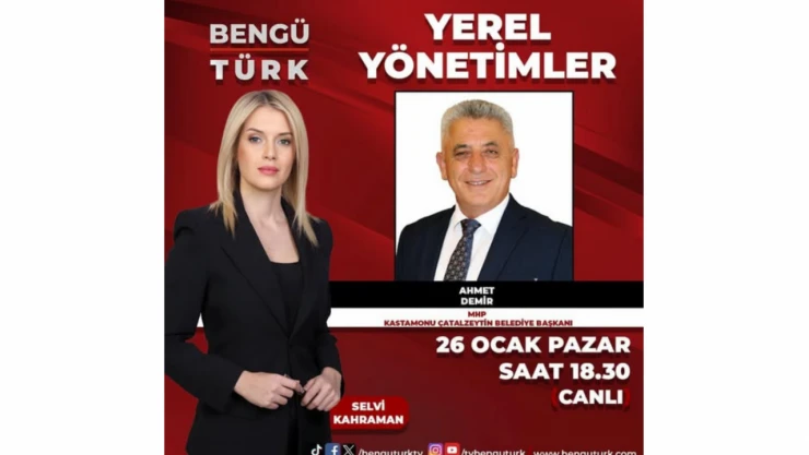 Belediye Başkanı Demir, Bengü Türk'e Konuk Olacak