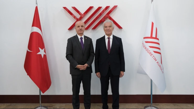 Belediye Başkanı Taşkan, YÖK Başkanı Özvar'ı Ziyaret Etti
