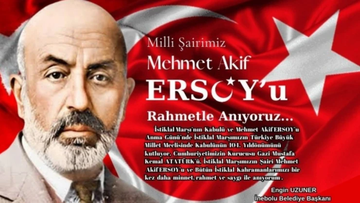 Belediye Başkanı Uzuner'den İstiklal Marşı'nın Kabulüne İlişkin Mesaj