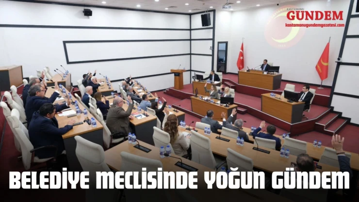 Belediye Meclisinde Yoğun Gündem
