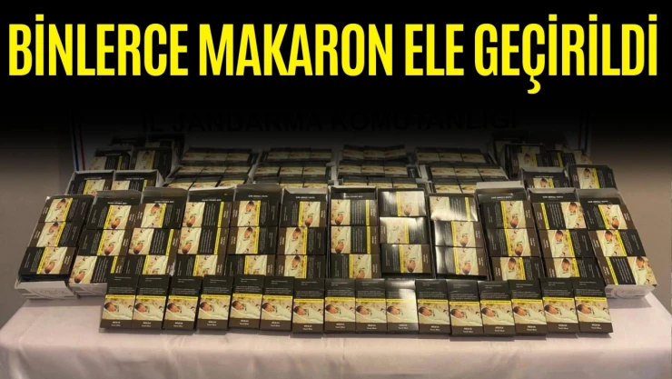 Binlerce Makaron Ele Geçirildi