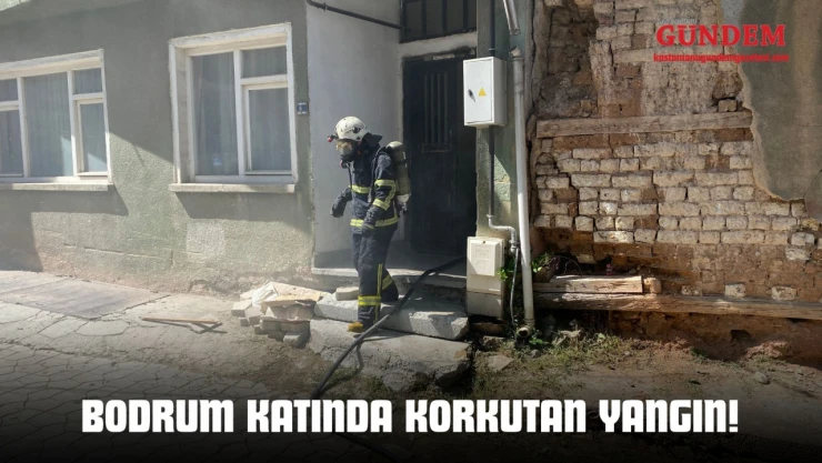 Bodrum Katında Korkutan Yangın!